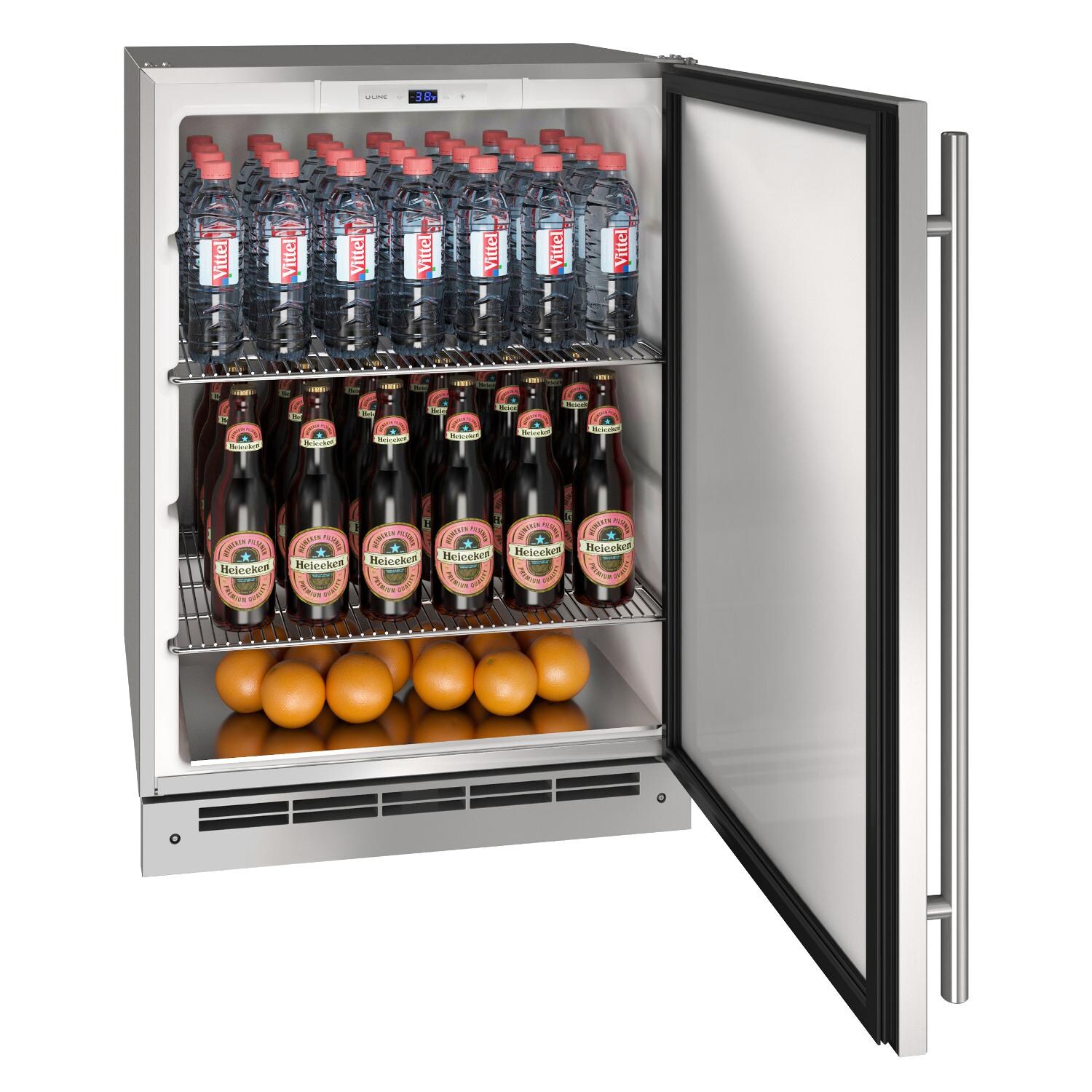 U-Line 24-Inch 5.5 Cu. Ft. Outdoor Rated Kegerator - Open thumbnail