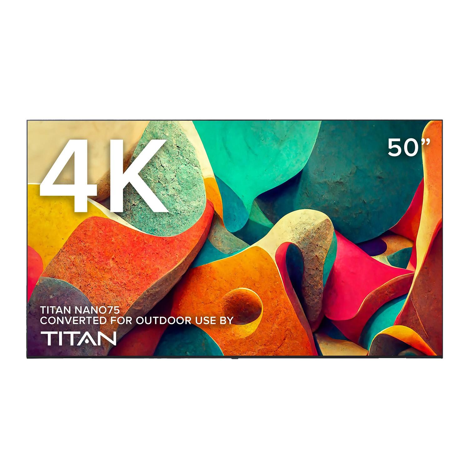 Titan Nano75 Series 50 Inch Full Sun 4K LED Outdoor TV - LG-N75-050