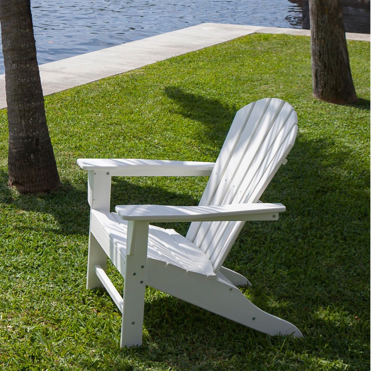 POLYWOOD SBA15WH South Beach Adirondack Chair - LifeStyle thumbnail