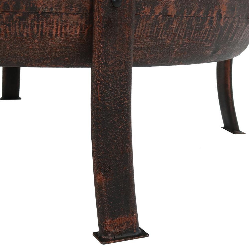 Ultimate Patio 29-Inch Steel Wood Burning Fire Pit - Leg Detail thumbnail