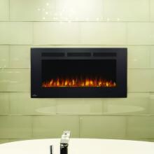 Napoleon Allure Phantom 42-Inch Linear Wall Mount Electric Fireplace With Mesh Front - NEFL42FH-MT image