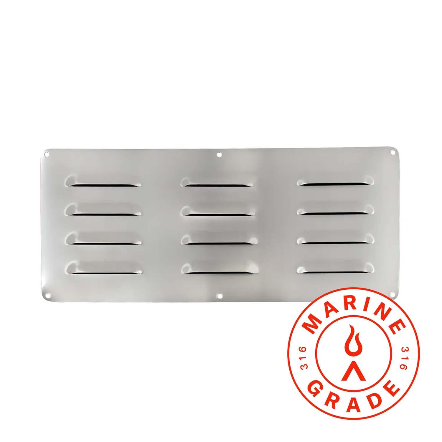 Blaze BLZ-ISLAND-VENT-MG 6 x 14 Marine Grade Island Vent Panel - White Background thumbnail