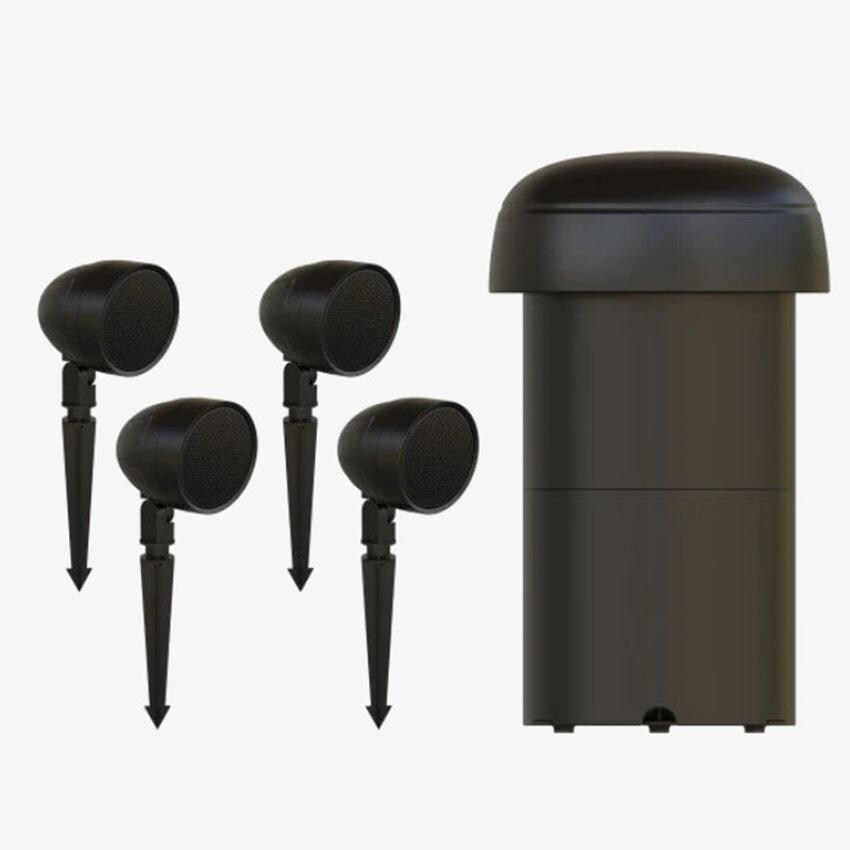 Furrion 2022323828 4.1 Audio Landscape Kit, four 4 Inch satellites & One 10 Inch Subwoofer thumbnail