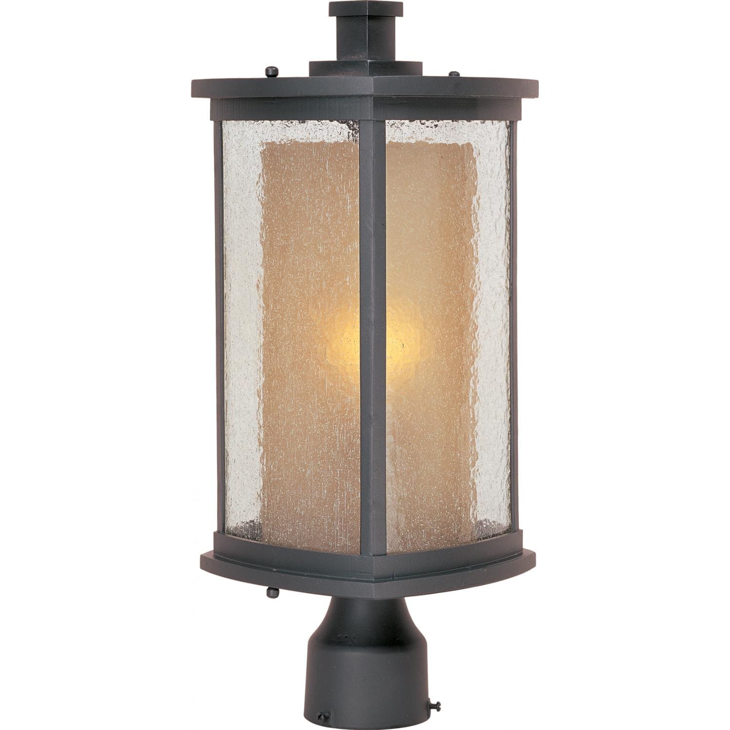 Maxim Bungalow 3150CDWSBZ 60W 18-Inch One Light Outdoor Post Light - Bronze thumbnail