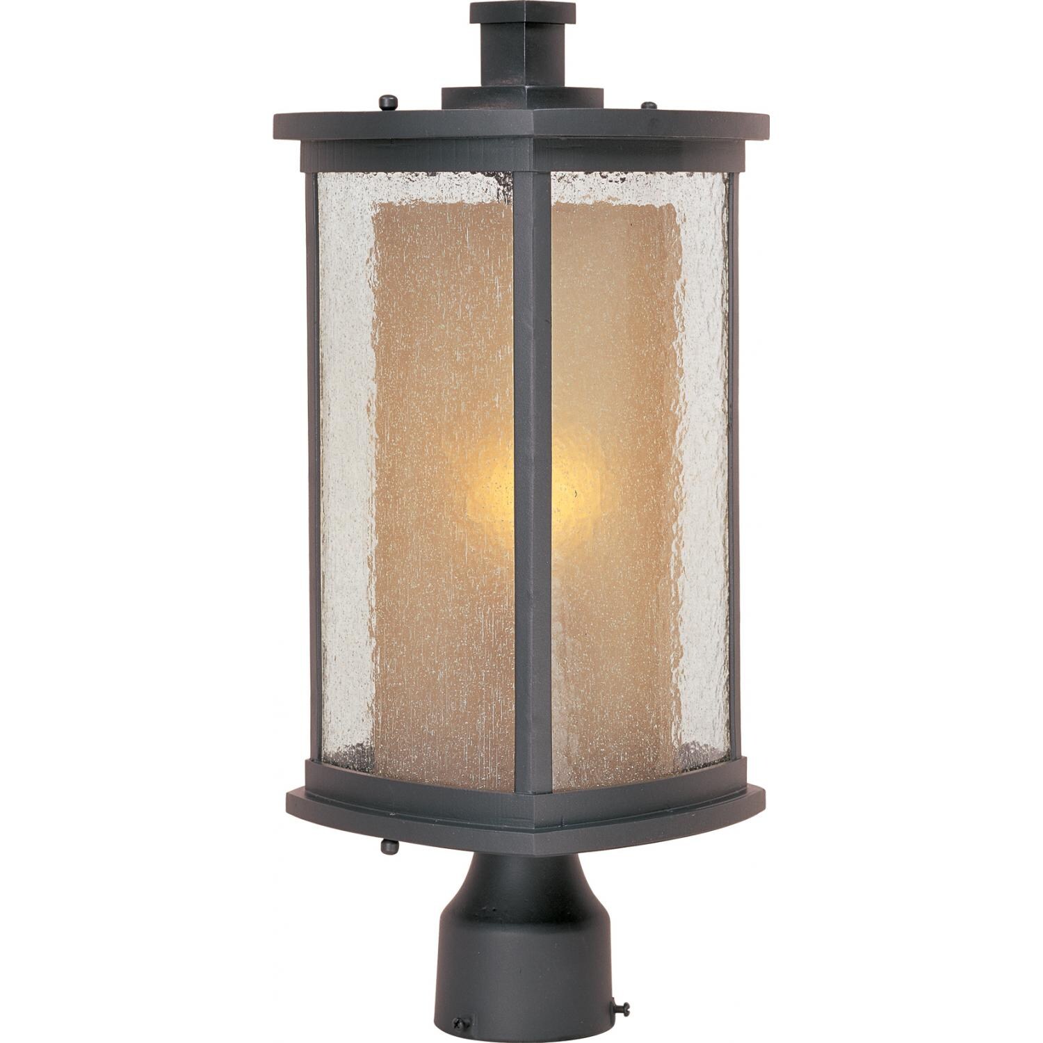 Maxim Bungalow One Light 18-Inch Outdoor Post Light - Bronze - 3150CDWSBZ