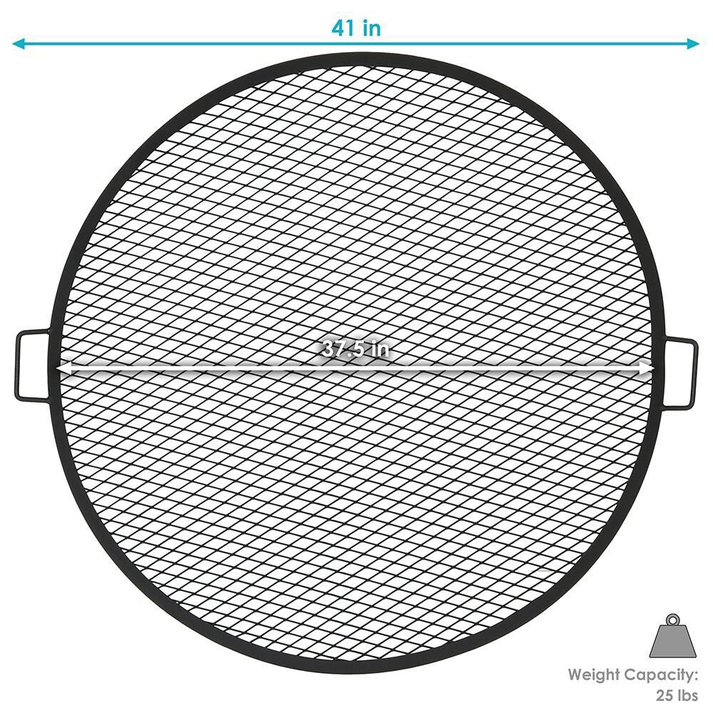 Ultimate Patio 37-Inch X-Marks Fire Pit Grill Grate - Dimensions thumbnail