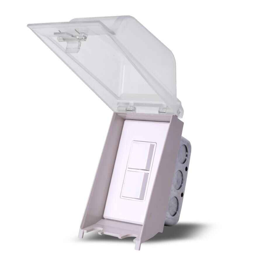 Eurofase EFSWWPW Single Duplex Switch Weatherproof Flush Mount And Gang Box White - Open thumbnail
