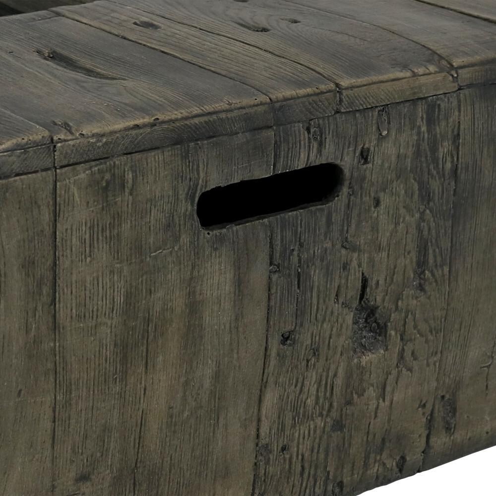 Ultimate Patio 48-Inch Rectangular Rustic Faux Wood Propane Gas Fire Pit Table - Detail thumbnail