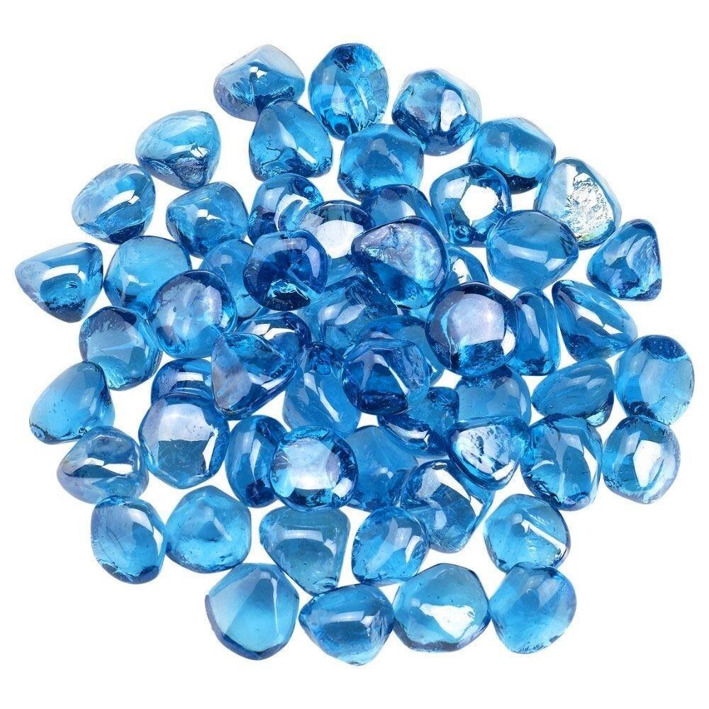 BBQGuys Signature ZIR-CSTBLLST-10 1-Inch Coastal Blue Luster Zircon Beads - Top View thumbnail
