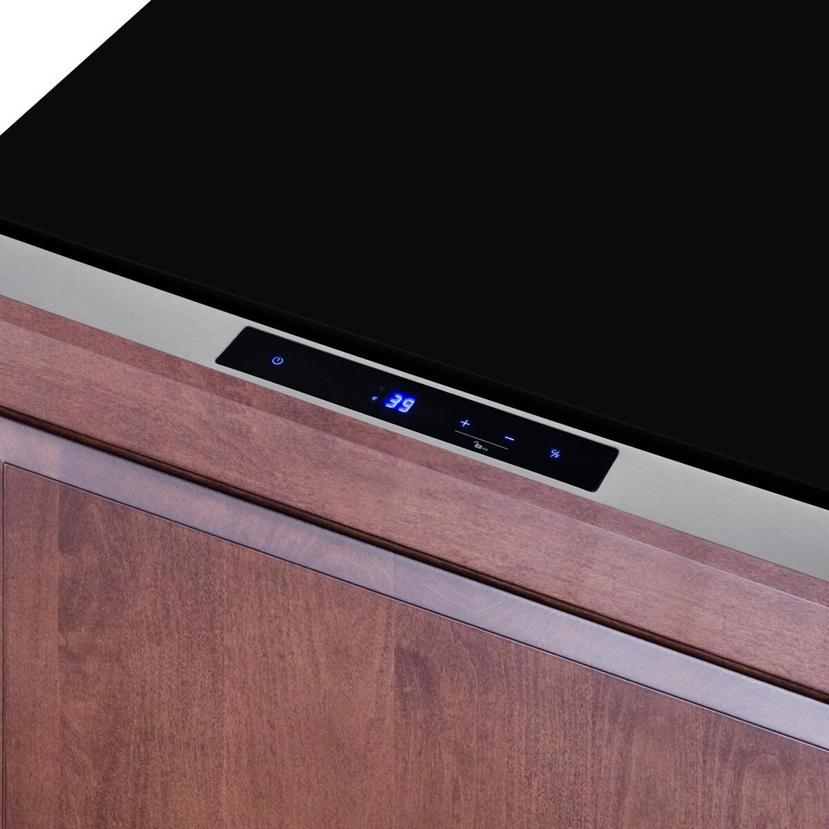 Summit SDR241OS 24-Inch 2 Cu. Ft. Built-In Outdoor Drawer Refrigerator - Custom Panel - Digital Thermostat thumbnail