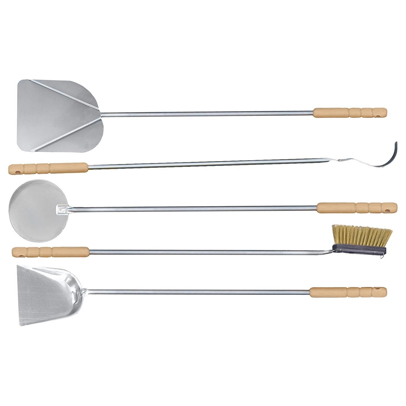 Forno Venetzia 5-Piece 35-Inch Complete Italian Pizza Oven Tool Set - FVA5090