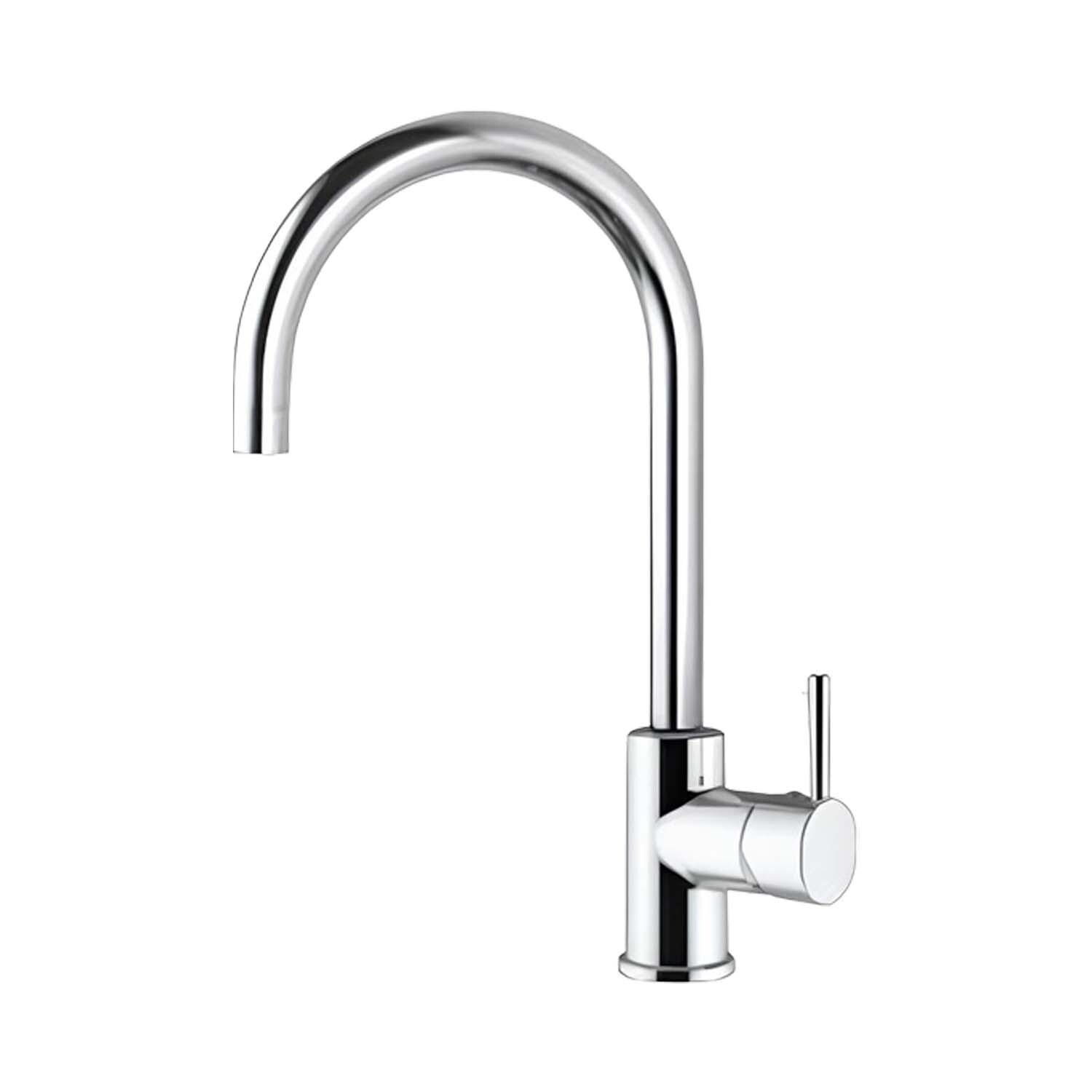 BBQGuys Signature BBQ-21SNK-SS 21-in Drop-In Stainless Steel Outdoor Sink - Faucet - White Background thumbnail