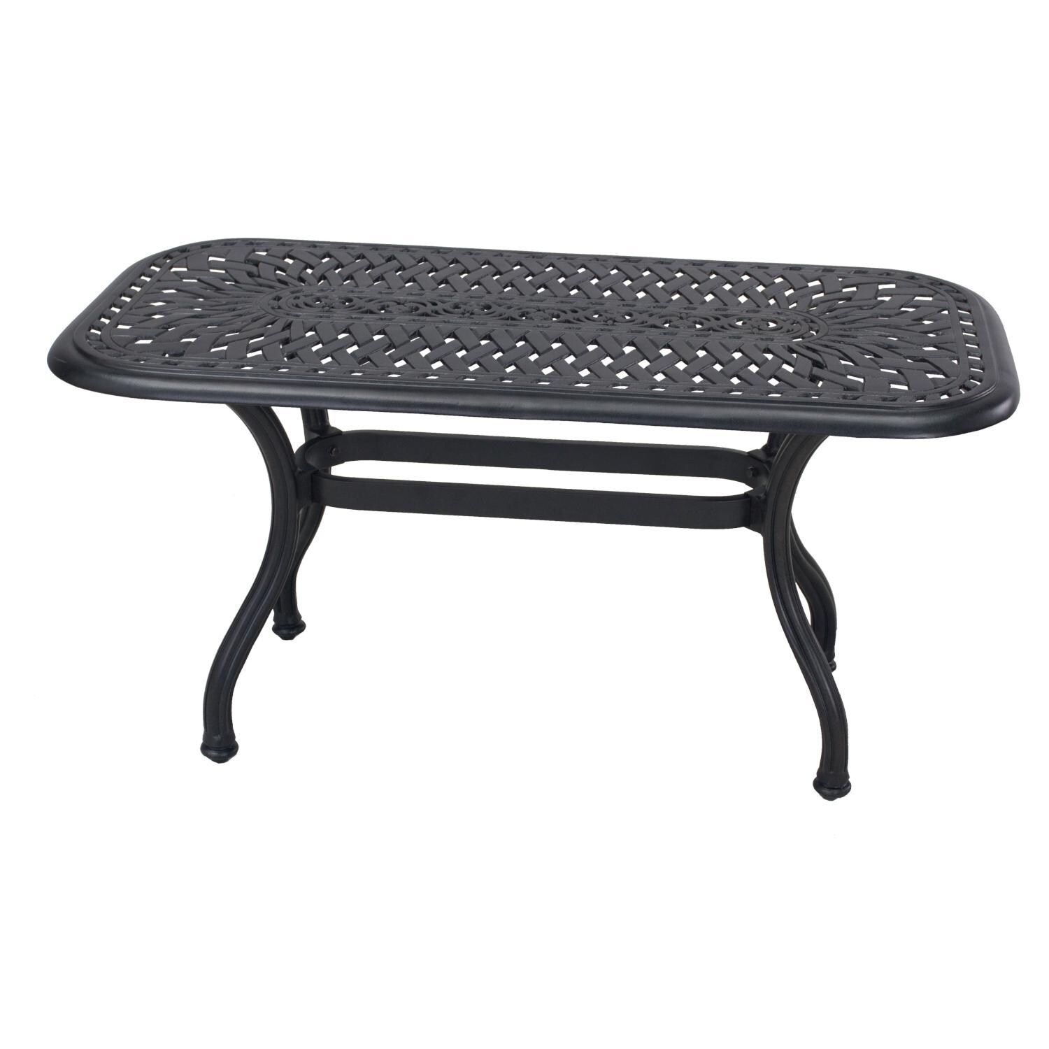 Darlee B/201018-7PC-60AB Santa Barbara Cast Aluminum 42 X 21 Inch Rectangular Coffee Table thumbnail