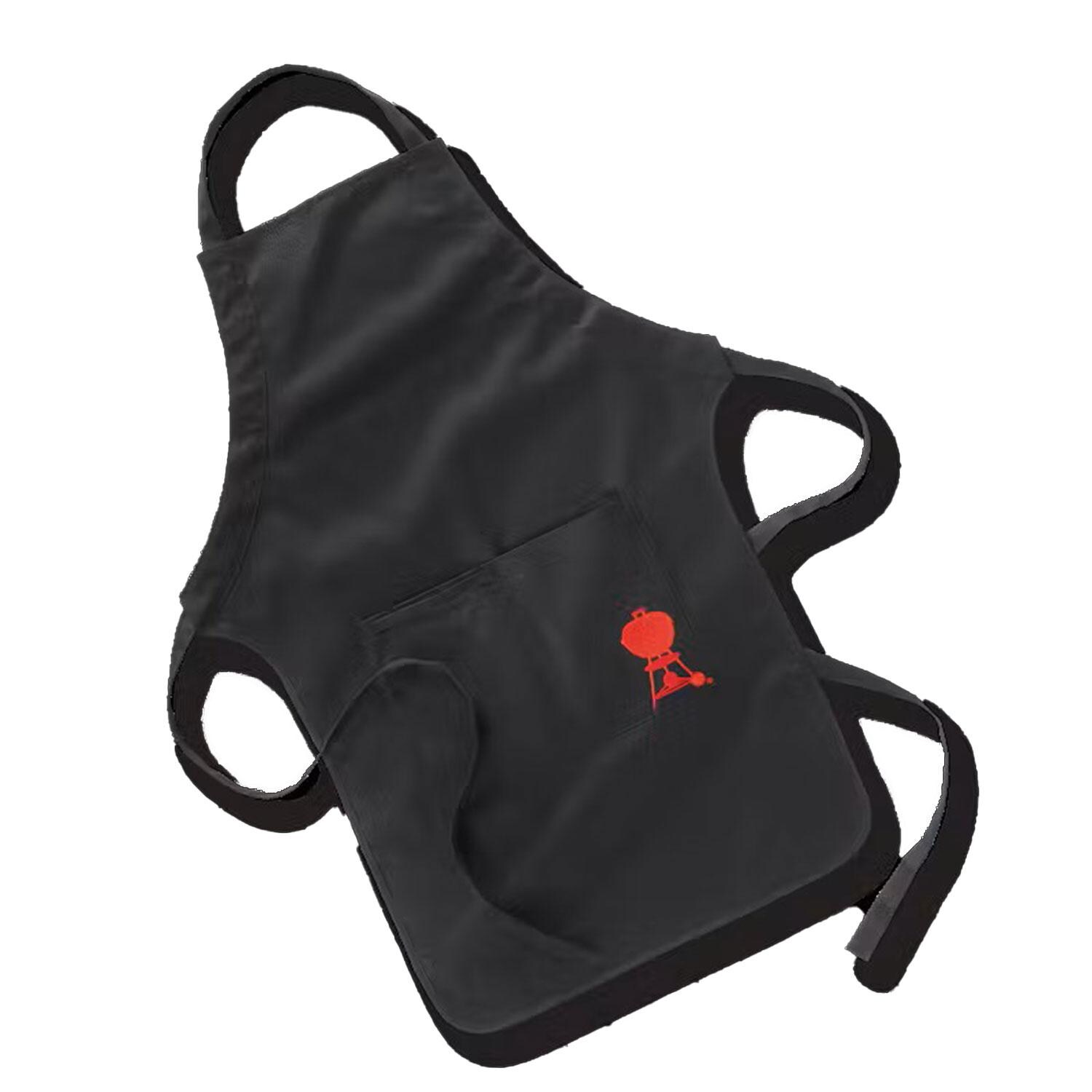 Weber 6533 Black Apron - White Background thumbnail