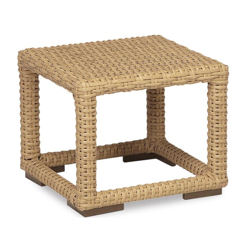 Leucadia 23 Inch Square Wicker Patio End Table By Sunset West
