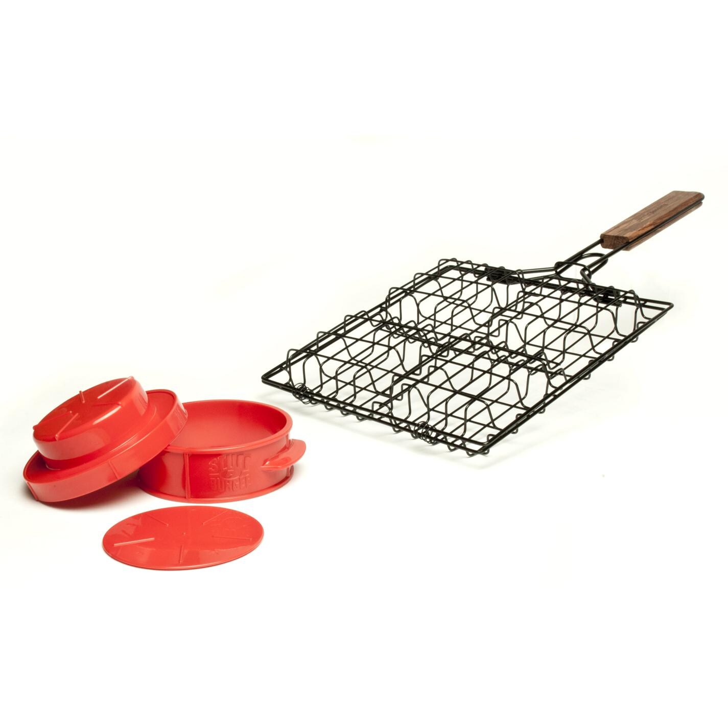 2-Piece Stuff-A-Burger Press & Grill Basket