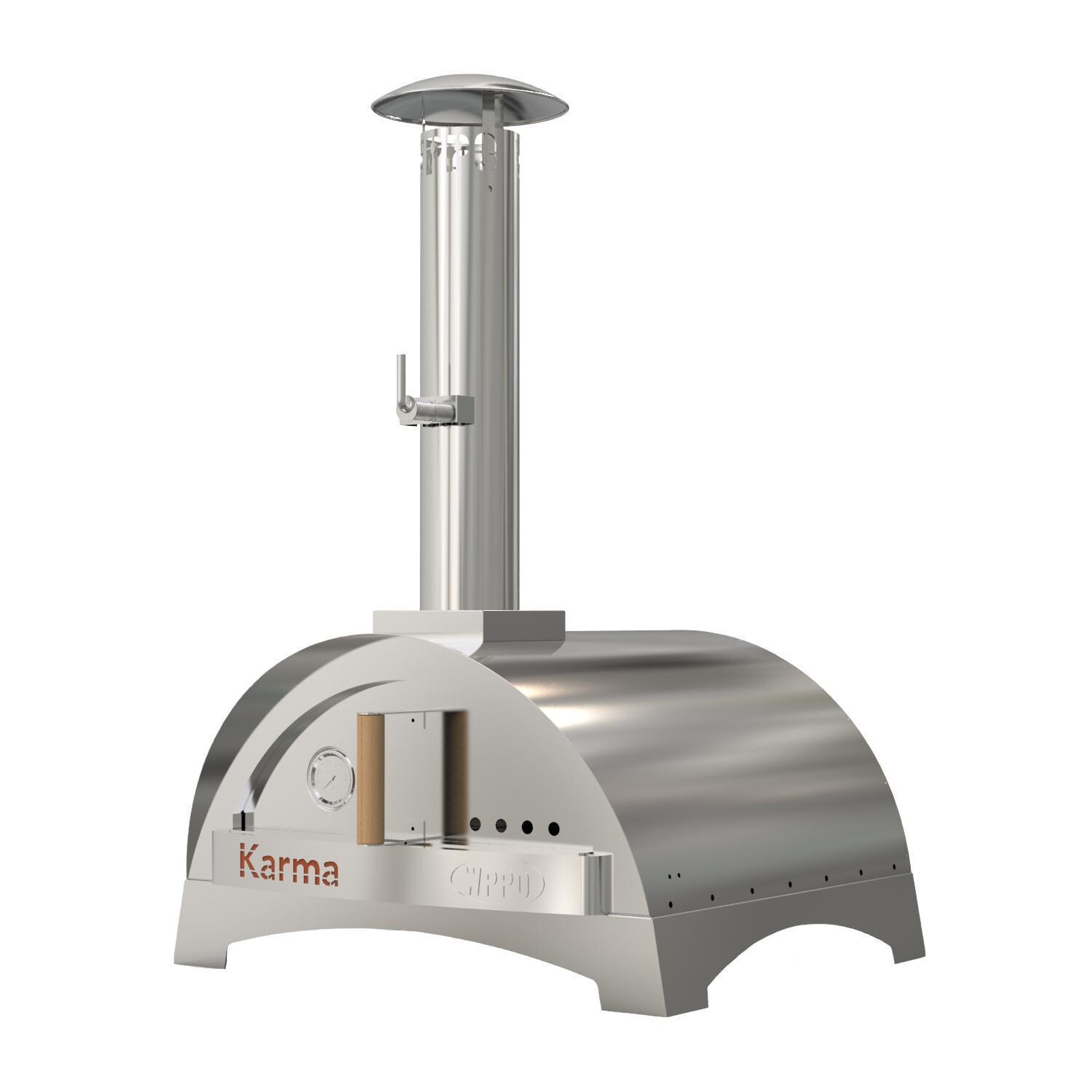 WPPO Karma 25-in Wood Fired Pizza Oven w/ Stainless Steel Base - WKK-01S-304