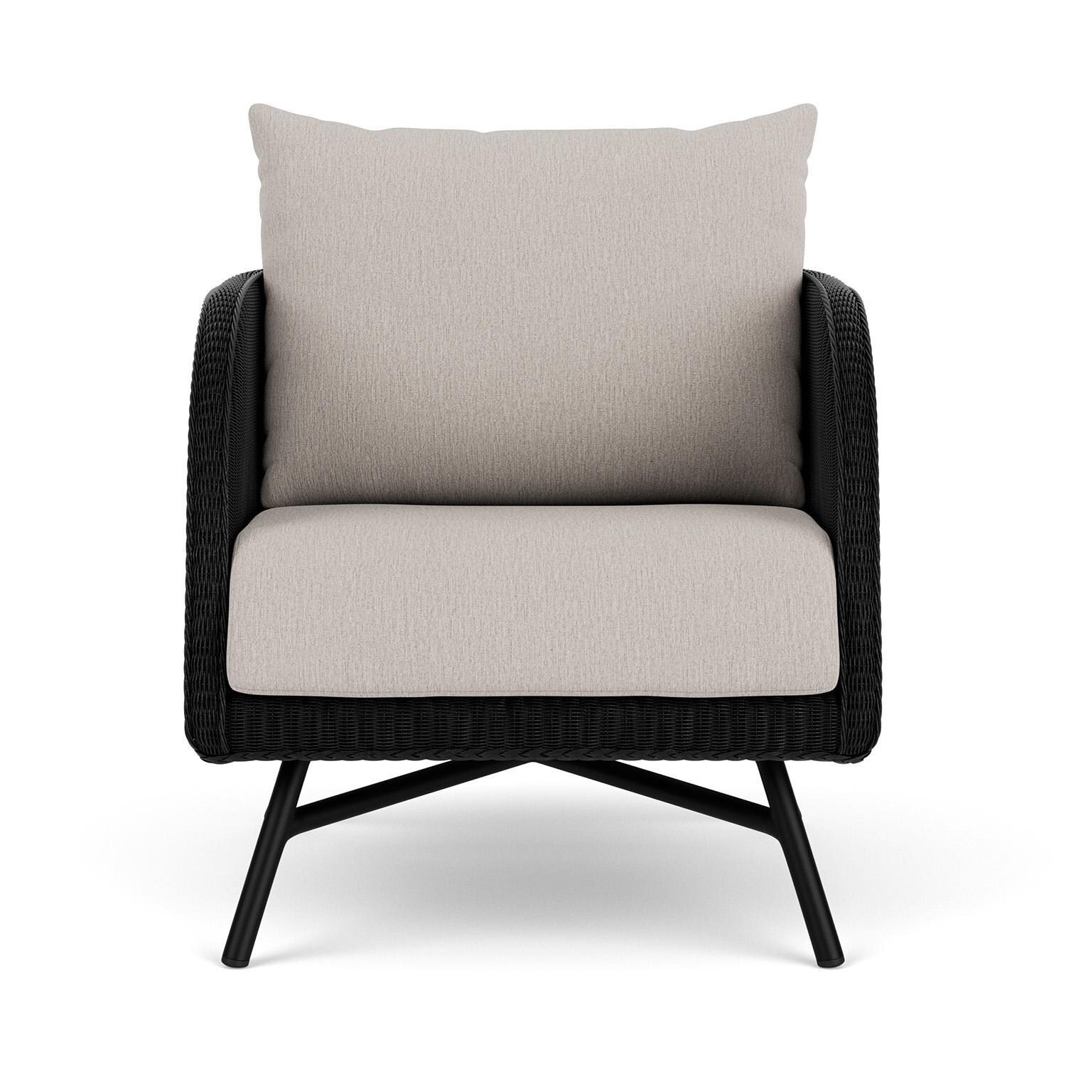 Lloyd Flanders Essence Lounge Chair W/Remy Cloud Fabric - Ebony Finish thumbnail