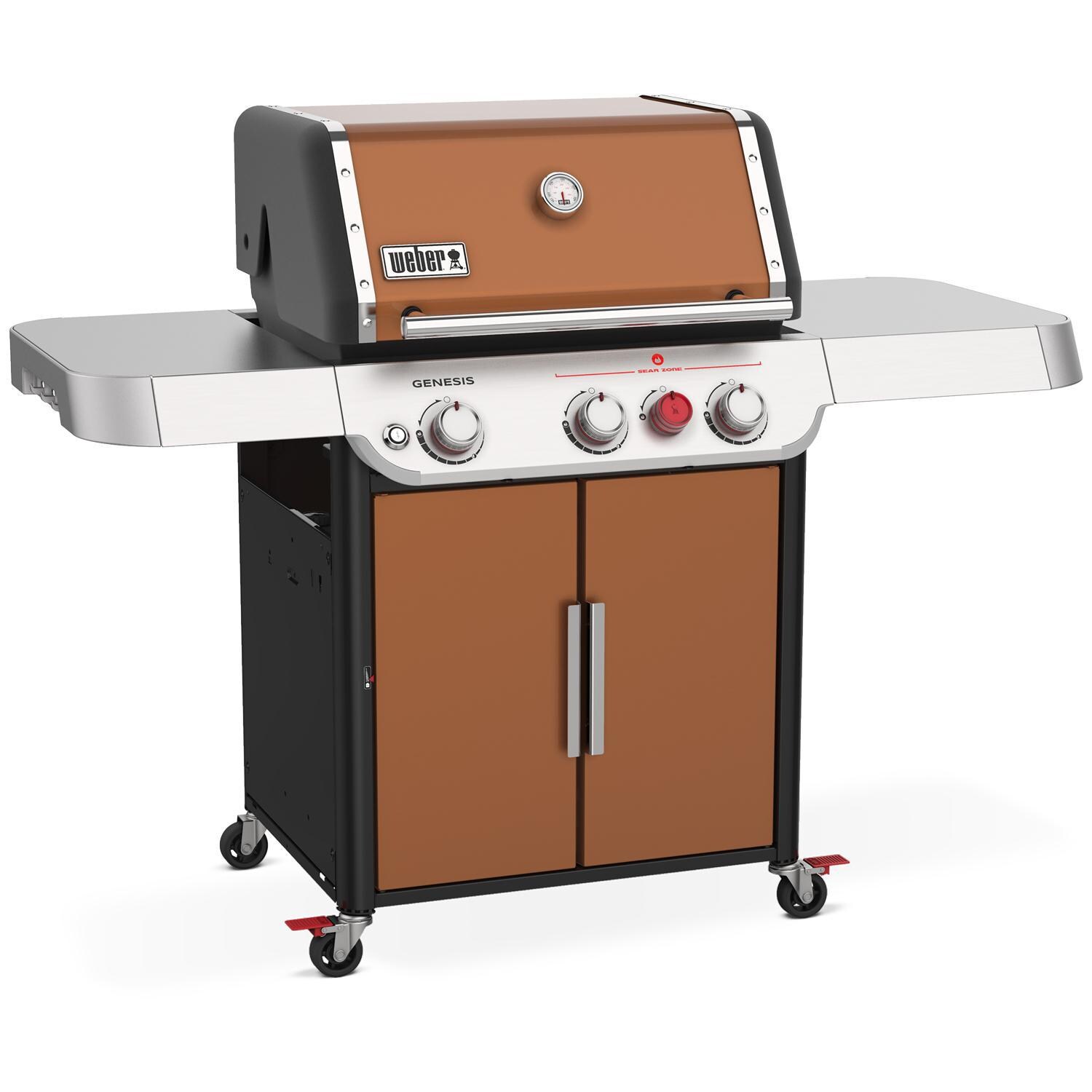Weber GENESIS 35320001 E-325s Propane Gas Grill with Sear Burner - Copper - Left-Side Angled View thumbnail