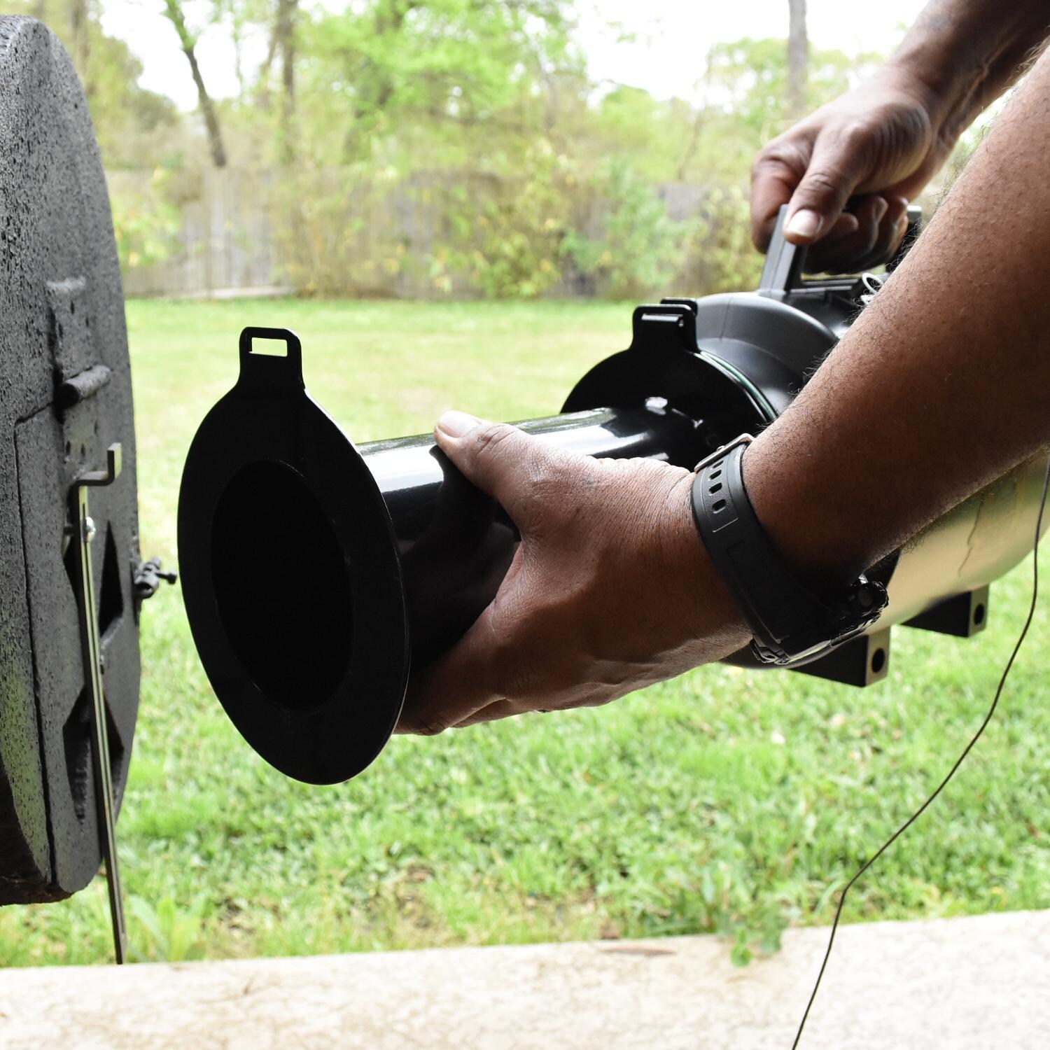 Perfect Draft - PD05 - Firebox Adapter - Attached to Blower thumbnail