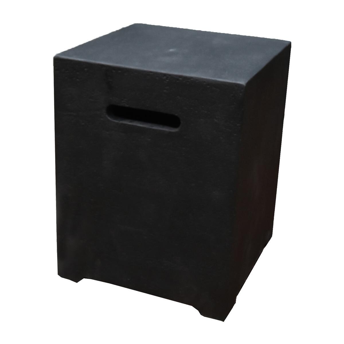 Elementi ONB016DG Dark Gray Square Tank Cover - Angled thumbnail