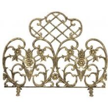 UniFlame 42 Inch Antique Gold Cast Aluminum Single Panel Fireplace Screen image