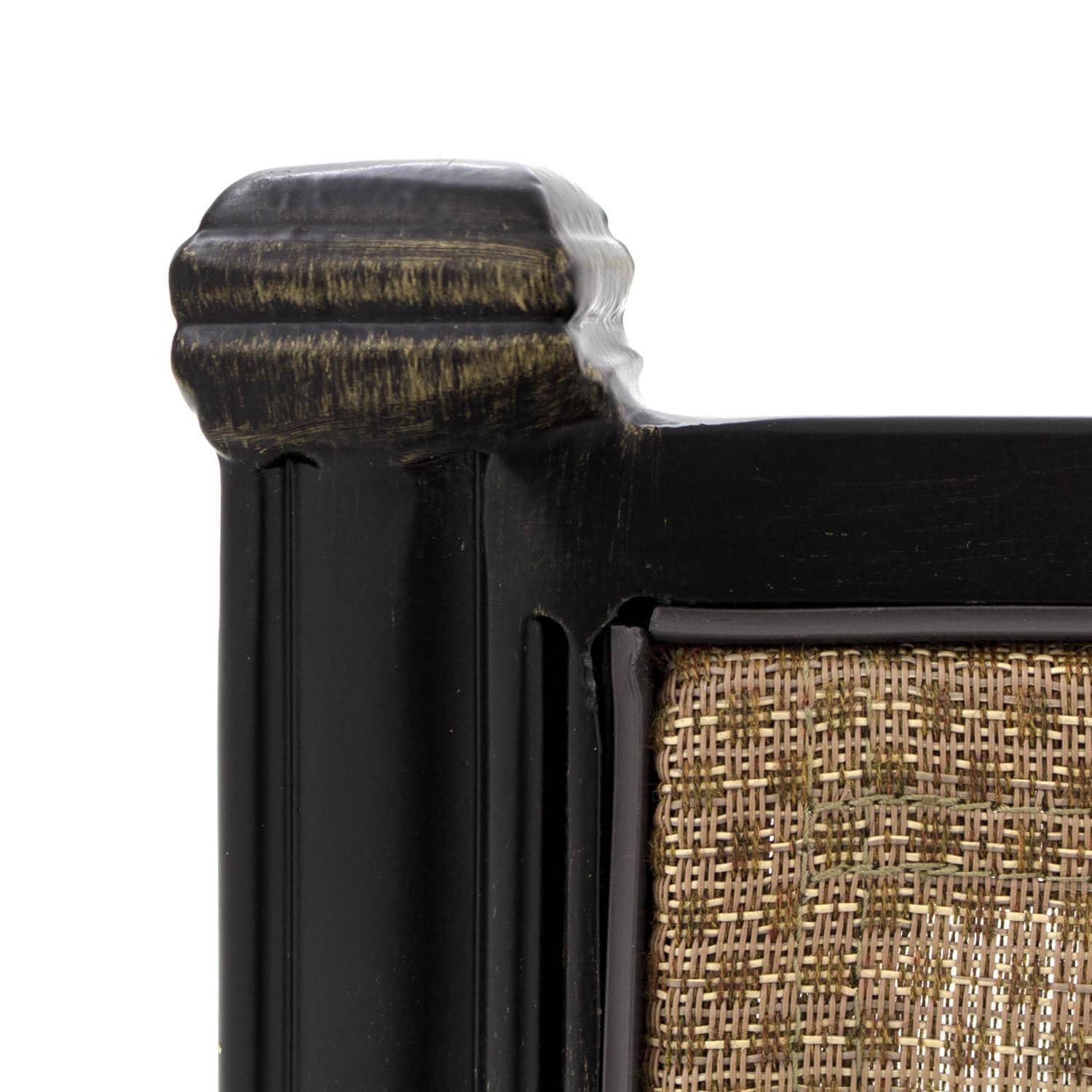 Bocage 7 Piece Cast Aluminum Sling Patio Dining Set - Dining Arm Chair Corner Detail thumbnail