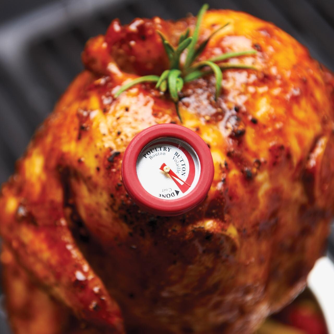 Broil King 2-Inch Mini BBQ Thermometers With Silicone Bezel - Set Of 4 thumbnail