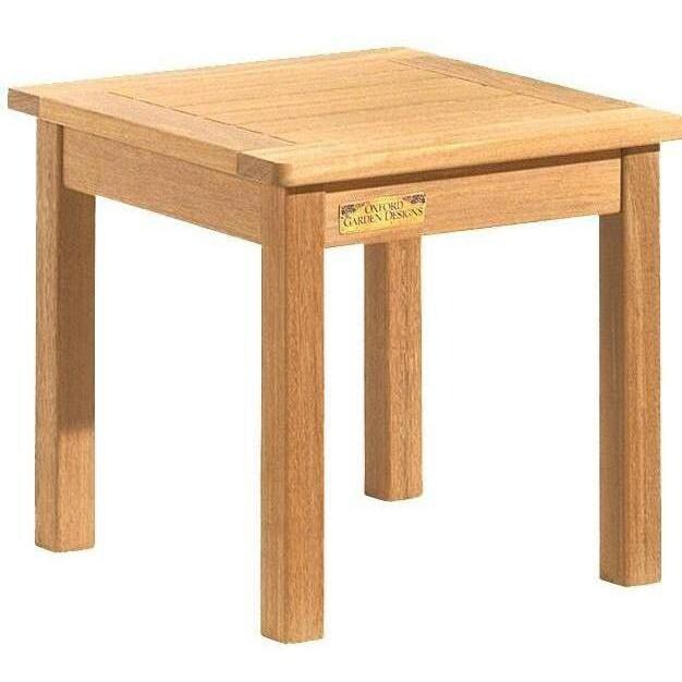 Franklin 3 Piece Natural Shorea Patio Rocking Chair Set - End Table thumbnail