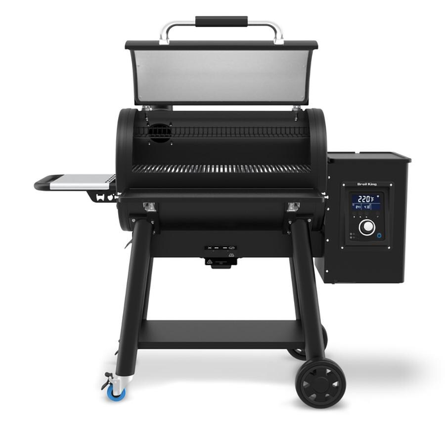 Broil King 496911 Regal Pellet 500 Pro 32-Inch Pellet Grill - Hood Open thumbnail
