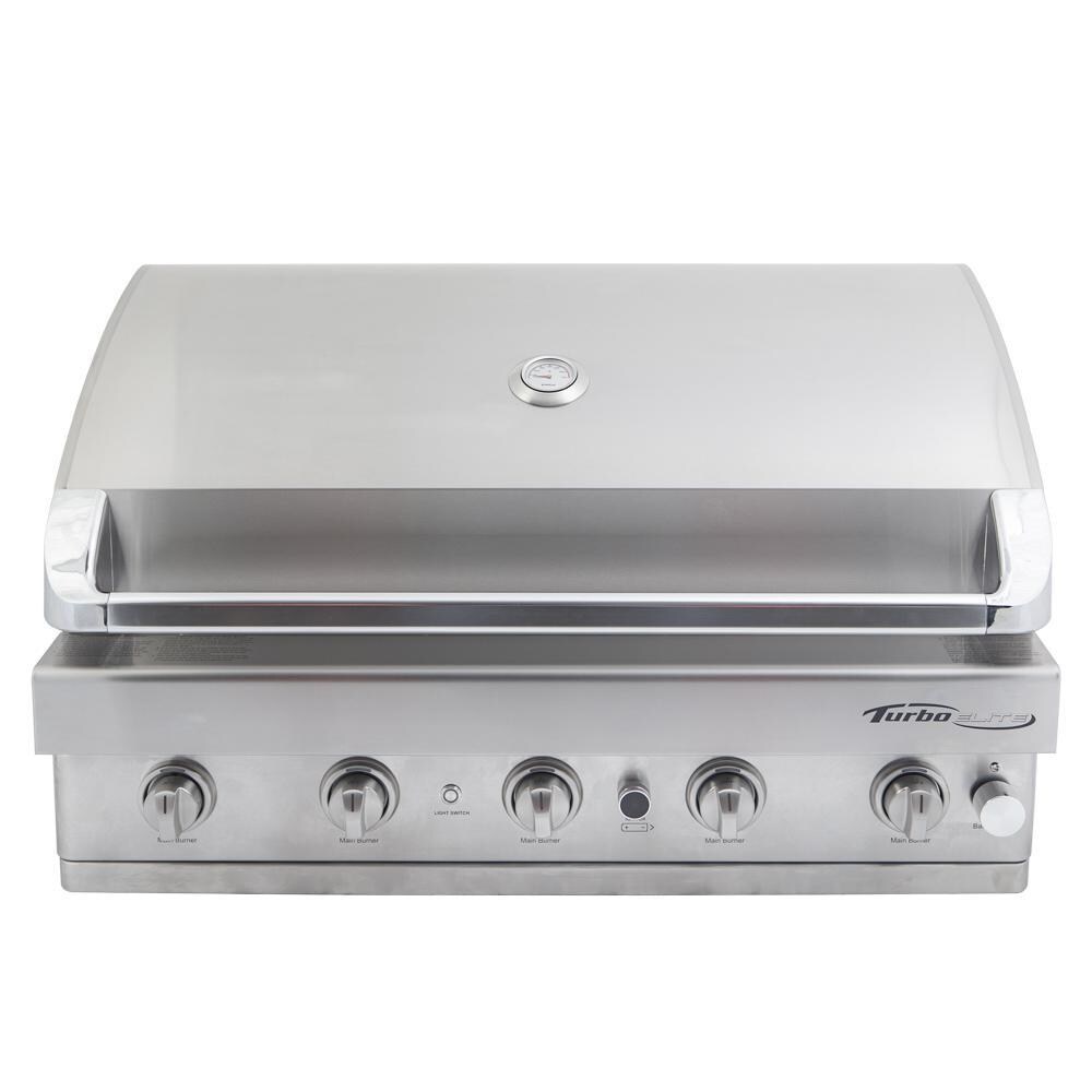 Turbo BTE3821BNG Elite 38-Inch 5-Burner Built-In Natural Gas Grill With Rear Infrared Burner thumbnail