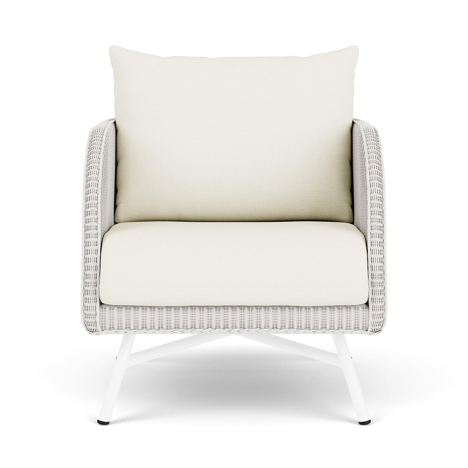 Lloyd Flanders Essence Lounge Chair W/Sailcloth Salt Fabric - White Finish thumbnail