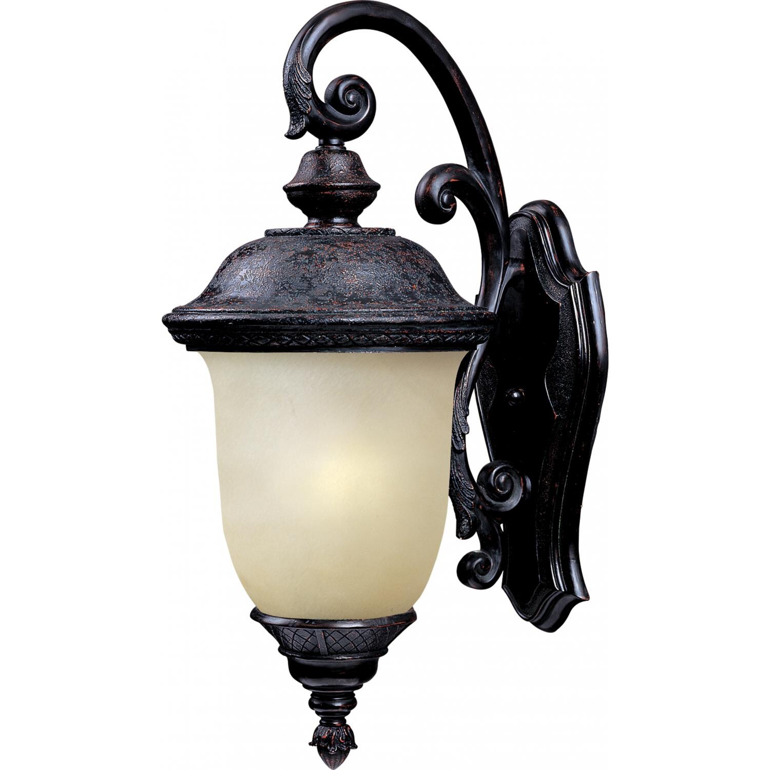 Maxim Carriage House EE One Light 20-Inch Outdoor Wall Light - Oriental Bronze - 86596MOOB