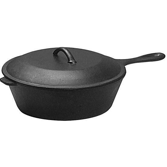 Universal Fryers Seasoned Cast Iron Chicken Fryer PS197 BBQGuys