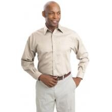 Port Authority Long Sleeve Non-Iron Twill Shirt 2XL - Light Stone