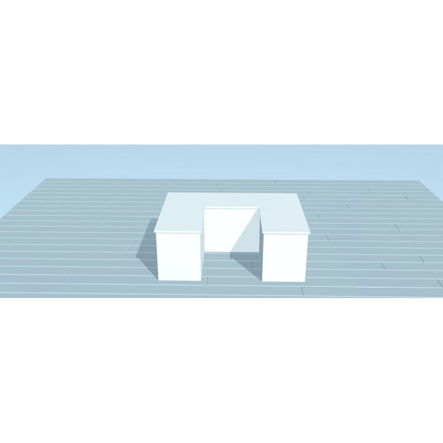 Pro-Fit PRODIY686U DIY PRO 6' x 8' x 6' Unfinished Island - Rendered Image - White Background thumbnail