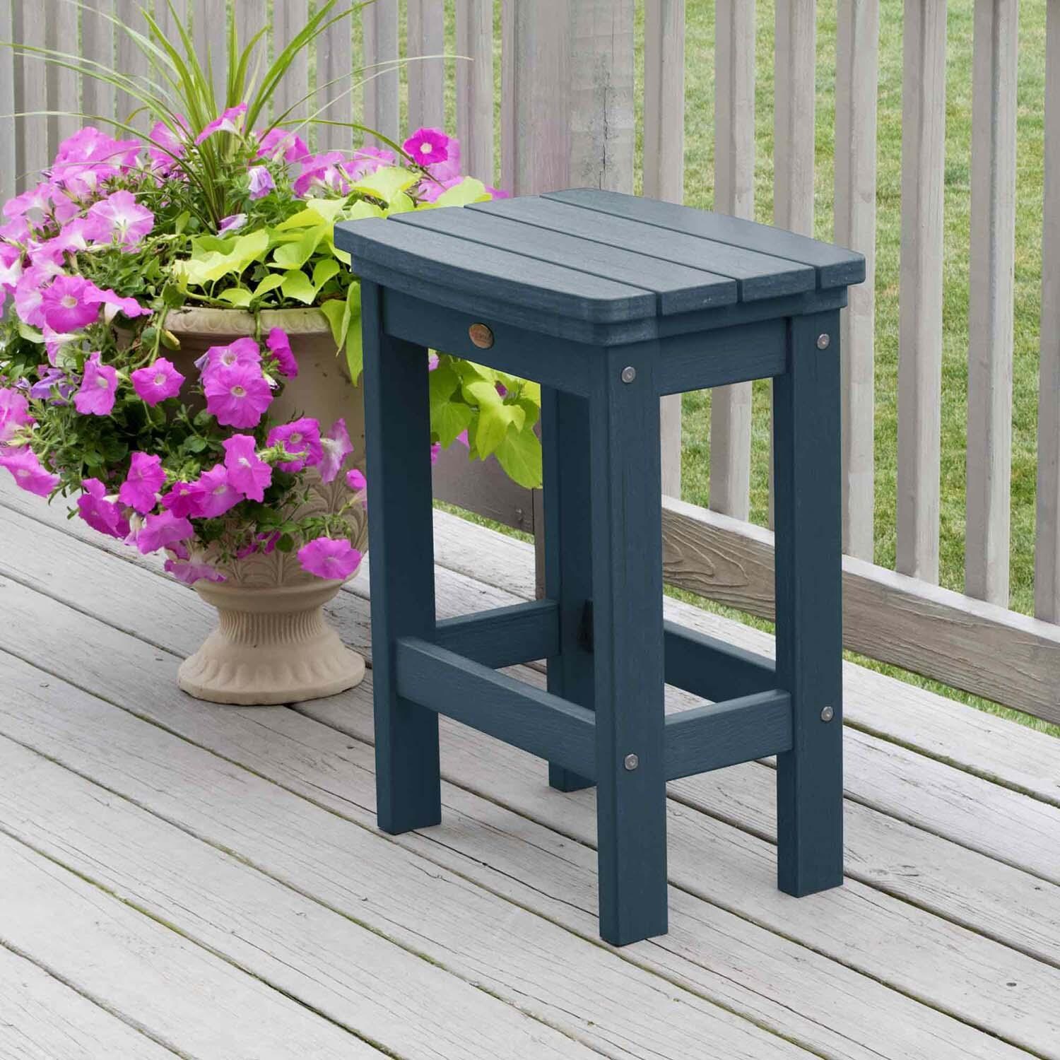 Hart Lane 3 Pc Recycled Plastic Counter Height Dining Stool in Nantucket Blue By Lakeview - Lifestyle thumbnail