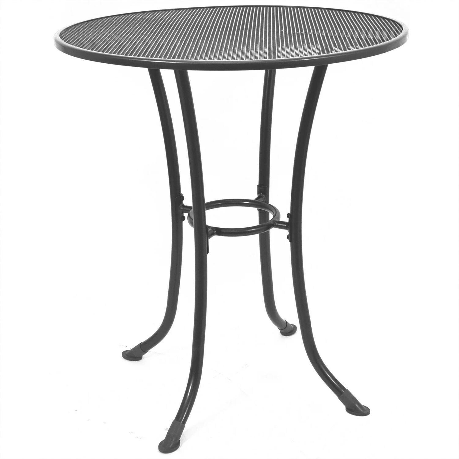 KETTLER 36 Inch Steel Round Mesh Bar Table - Display - White Background thumbnail