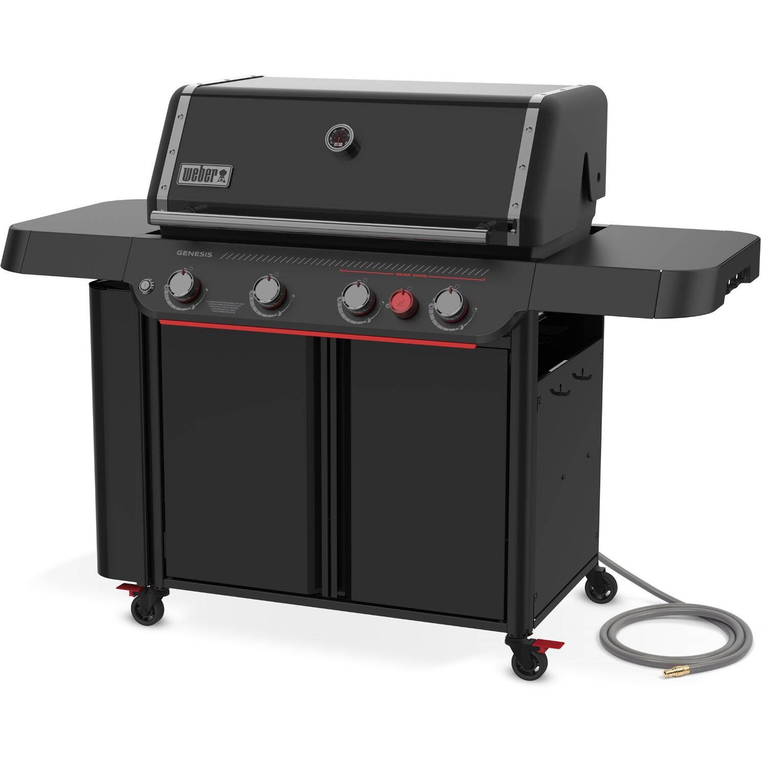 Weber Genesis E-430 Natural Gas Grill - Stealth - 1501831 - Angled Left - White Background