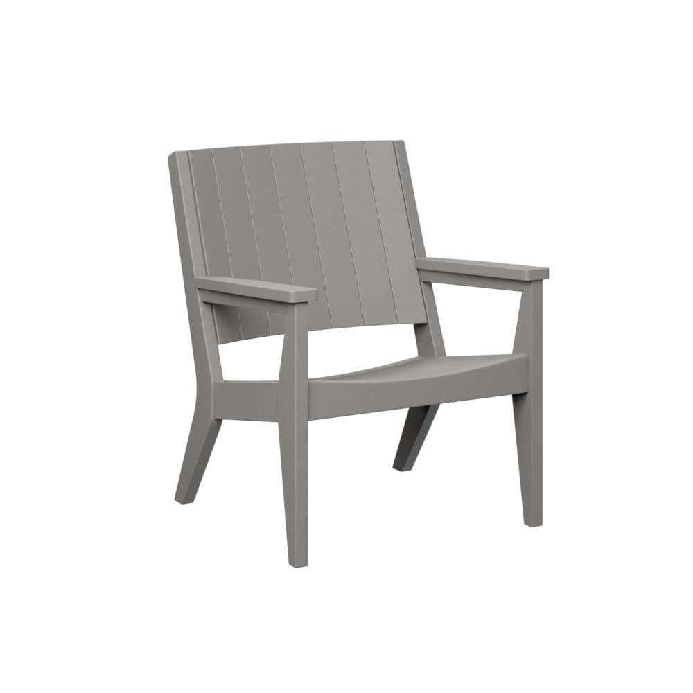 Mayhew Recycled Plastic Chat Dining Chair in Light Gray by Berlin Gardens