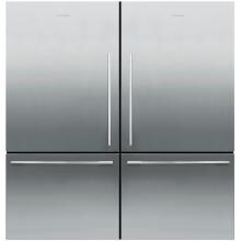 Fisher Paykel 64-Inch Wide Dual Bottom Freezer Counter Depth Refrigerators W/ Flat Doors - Stainless Steel - RF170WDLX5 & RF170WDRX5 image