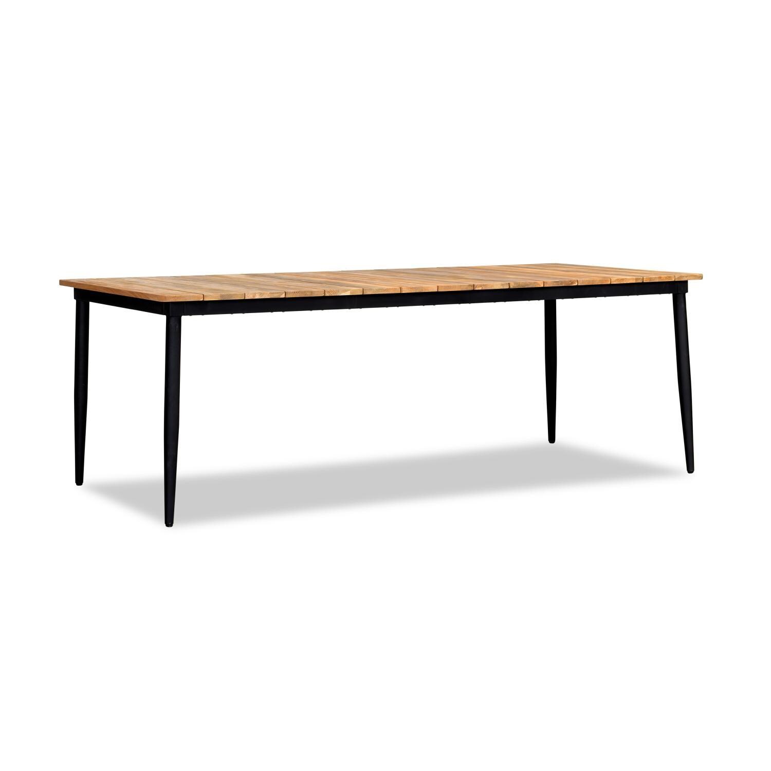 Wood Grove 8 Seat Reclaimed Teak Patio Dining Table By Lakeview - Angled View - White Background thumbnail