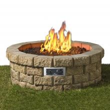 The Outdoor GreatRoom Company Hudson Stone 46-Inch Natural Gas Fire Pit Kit - HUD-46-K