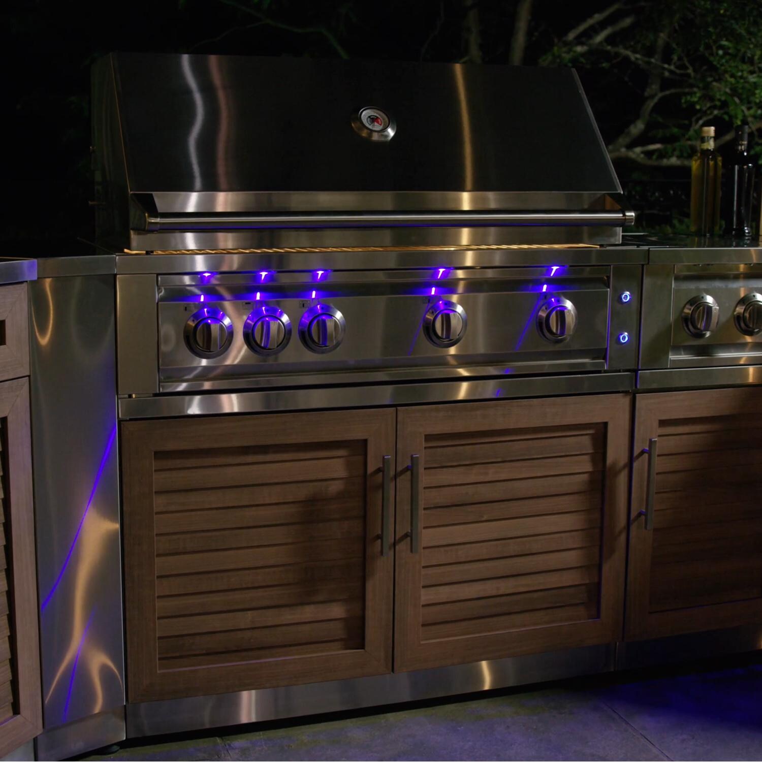 NewAge Outdoor Kitchen 4 Piece Set - Grill Cabinet Lifestyle View thumbnail