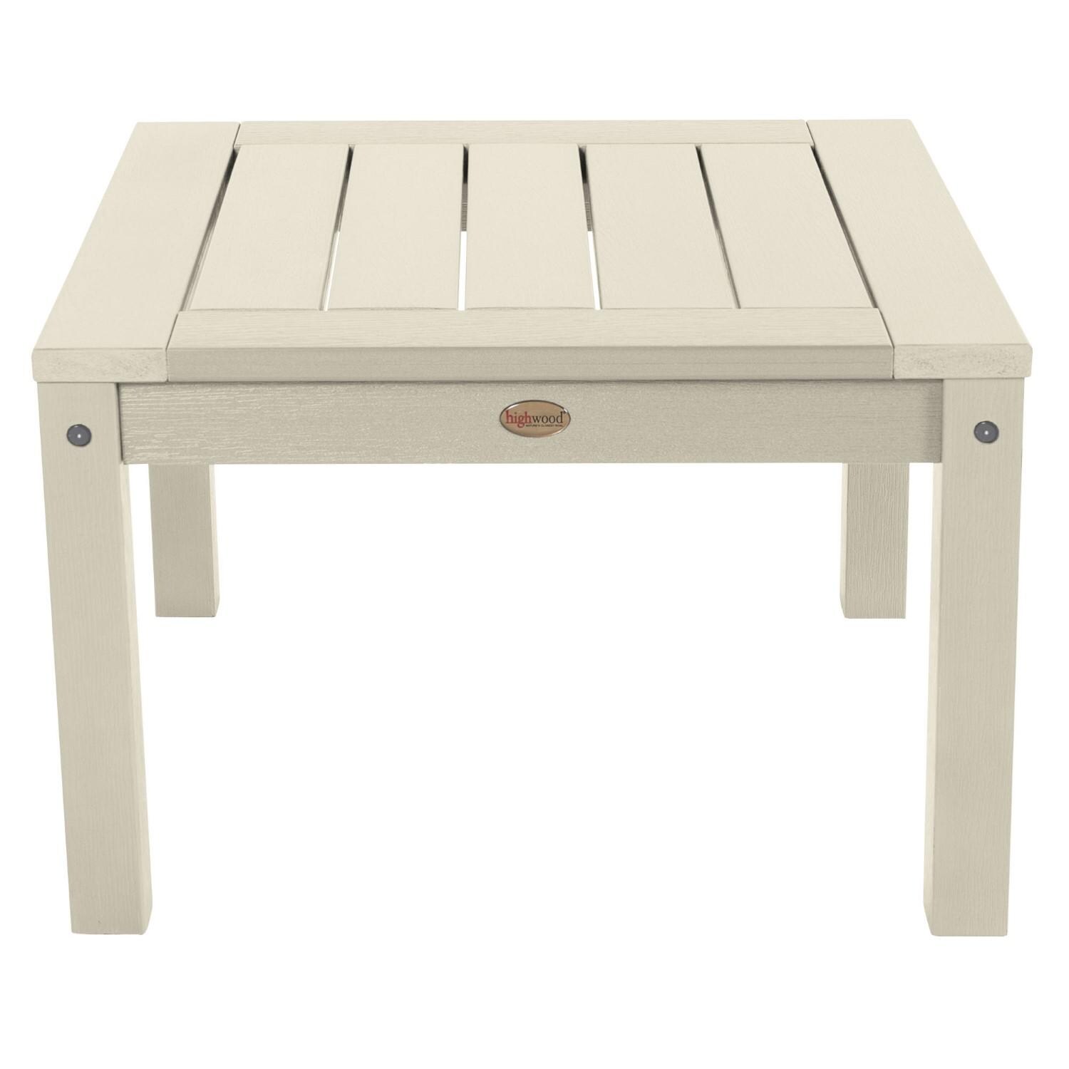 Lakeview Adirondack Side Table - Whitewash - Side thumbnail