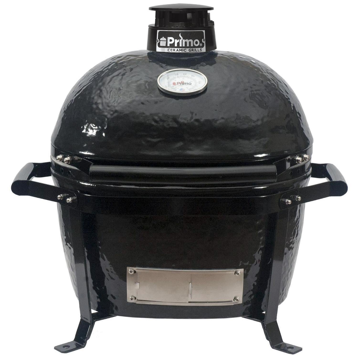 Primo Oval Junior 200 Ceramic Kamado Grill On GO Portable Carrier