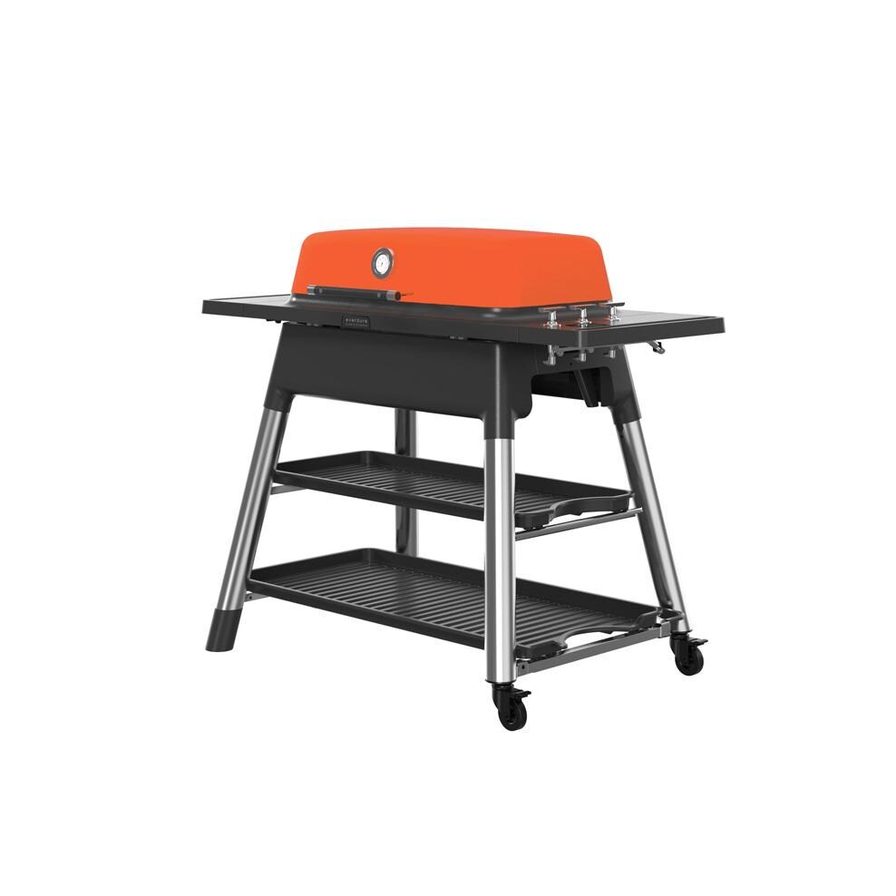 Everdure E3G3O Everdure FURNACE Gen 2 3 Burner Propane Grill w/ Stand - Orange - E3G3O - Angled - White Background thumbnail