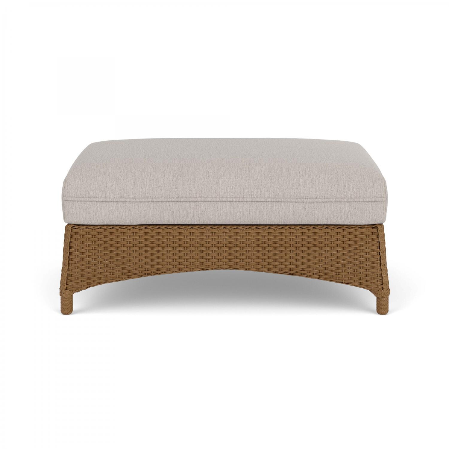 Mandalay Lloyd Loom Large Ottoman in Hickory/Remy Cloud by Lloyd Flanders