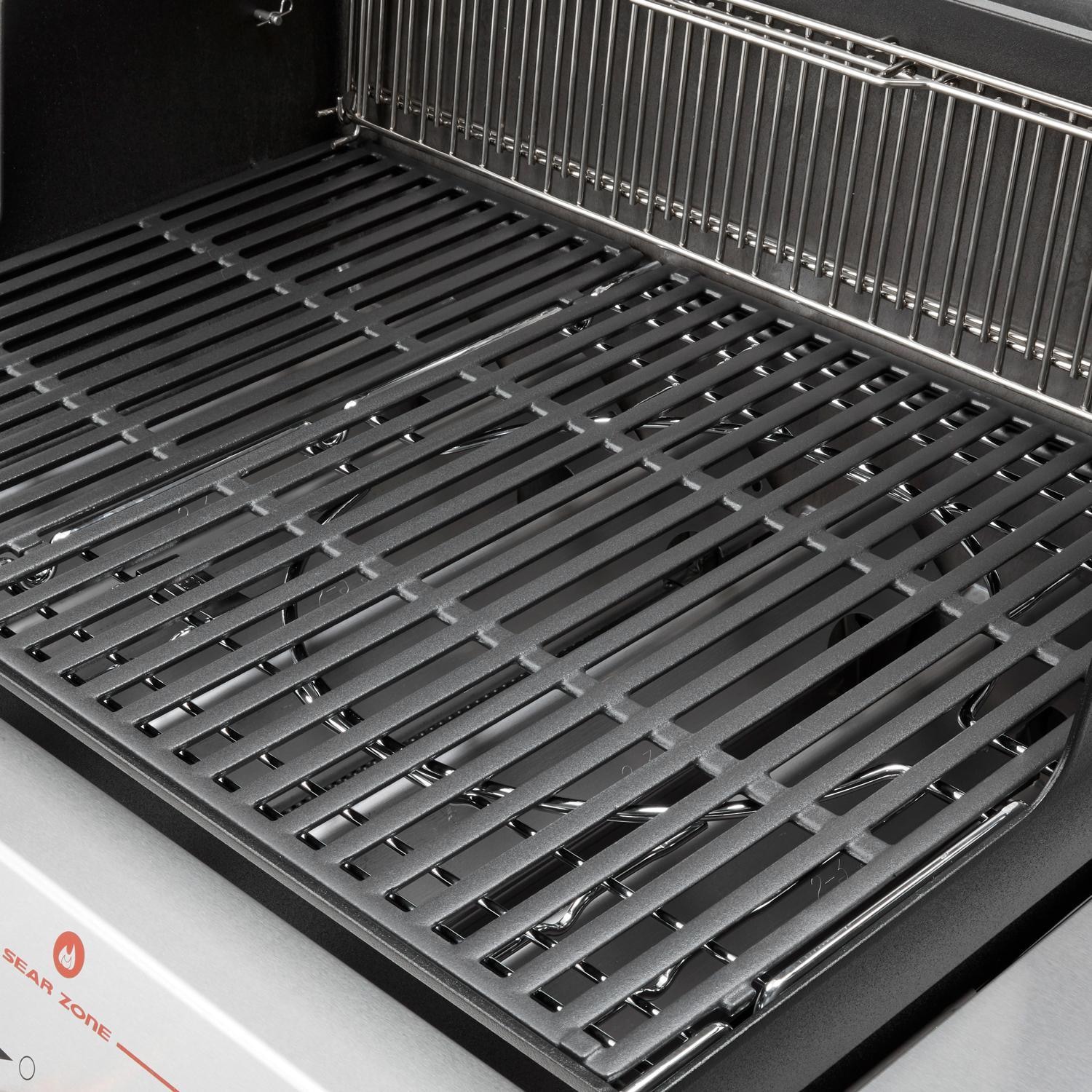 Weber GENESIS 36410001 E-435 Propane Gas Grill with Sear Burner & Side Burner - Black - Porcelain Enameled Cast Iron Cooking Grates W/ CRAFTED Frame - White Background thumbnail