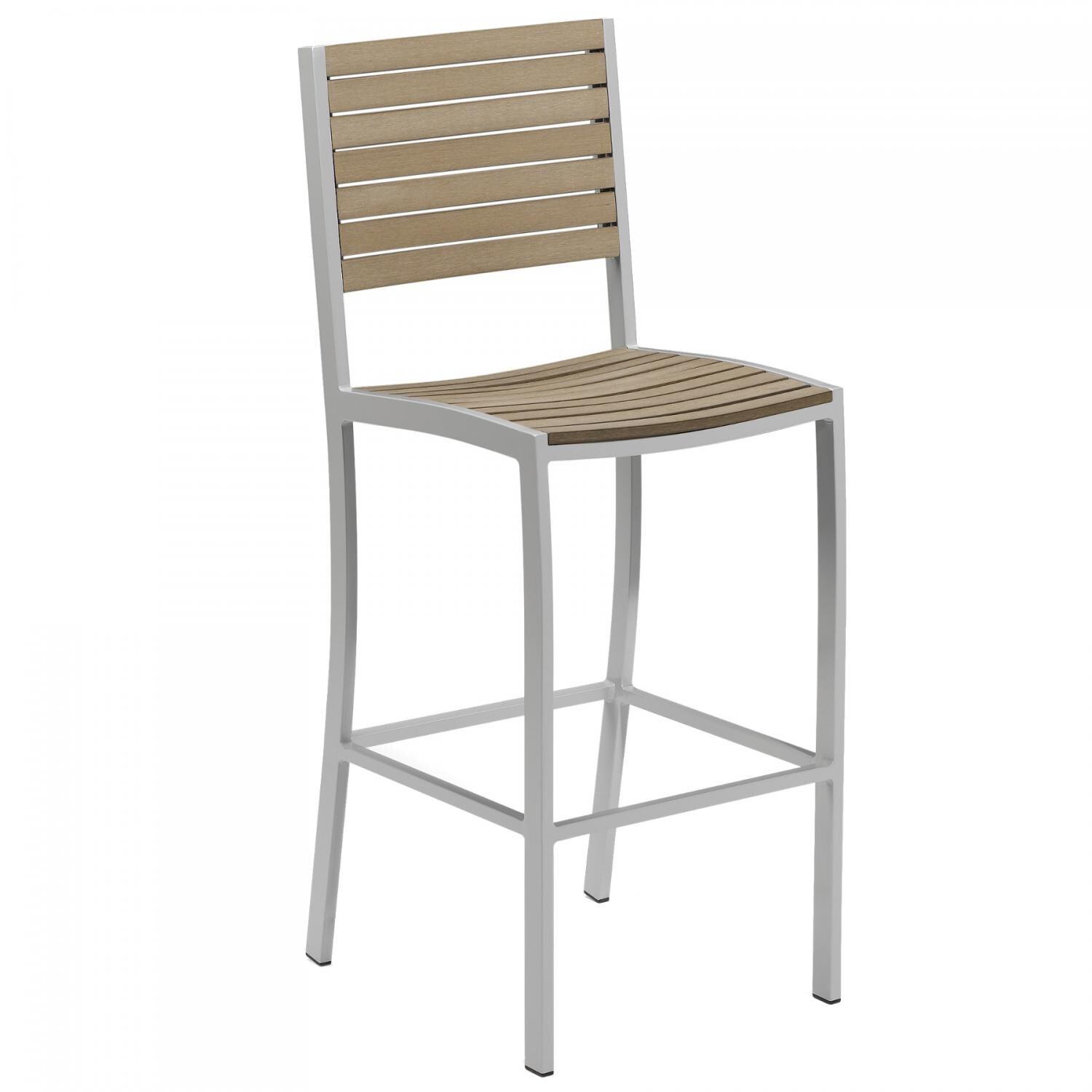 Travira Tekwood Vintage Patio Bar Stool thumbnail